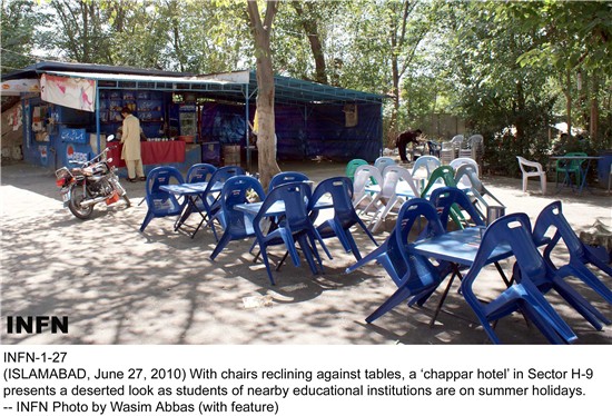 Summer holidays paralyse ‘chappar’ hotels in capital